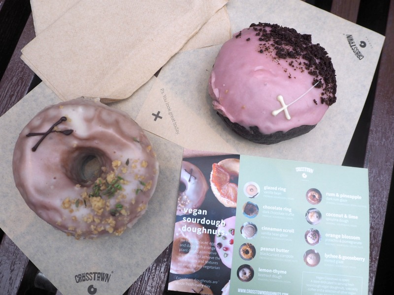 Crosstown Doughnuts Rhubarb & Raspberry and Lemon Thyme Vegan