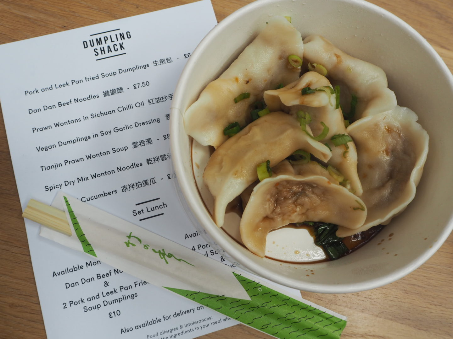 Vegan Dumplings from Dumpling Shack Spitalfields