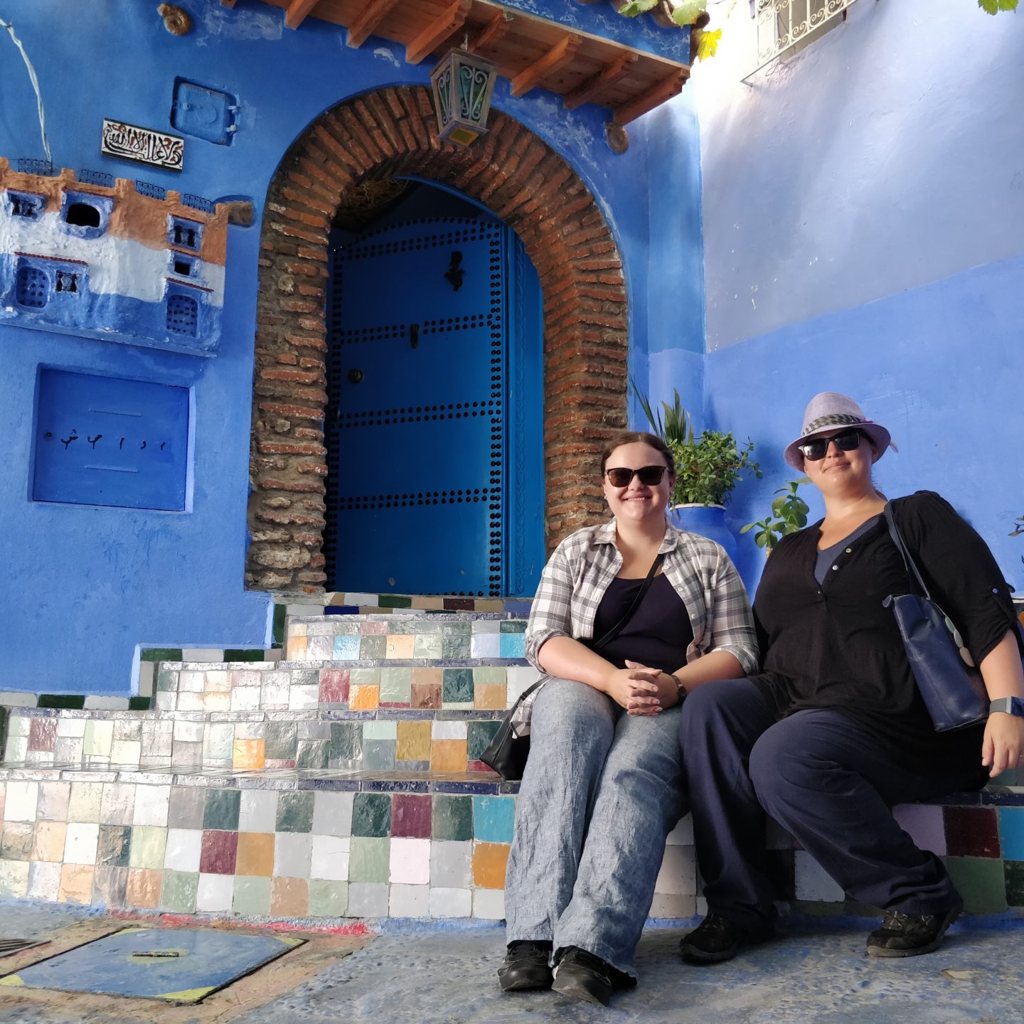 Me and my sister in Chefchaouen, Morocco 