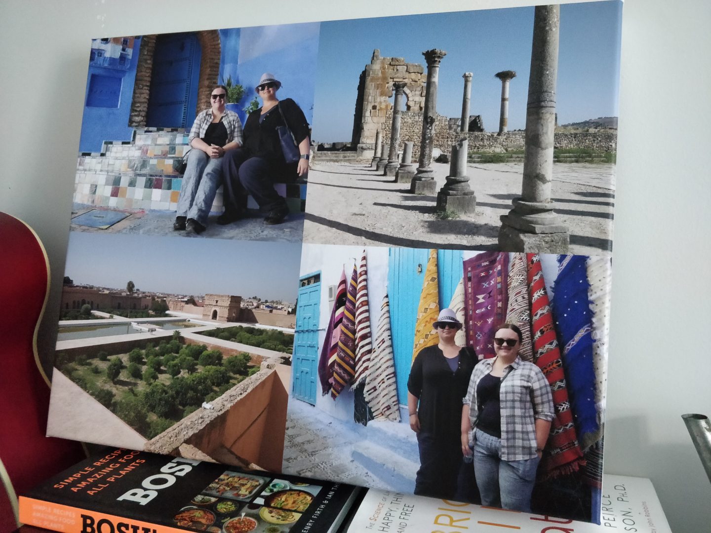 Tesco Photo Personalised Canvas with Travel Photos at Angle