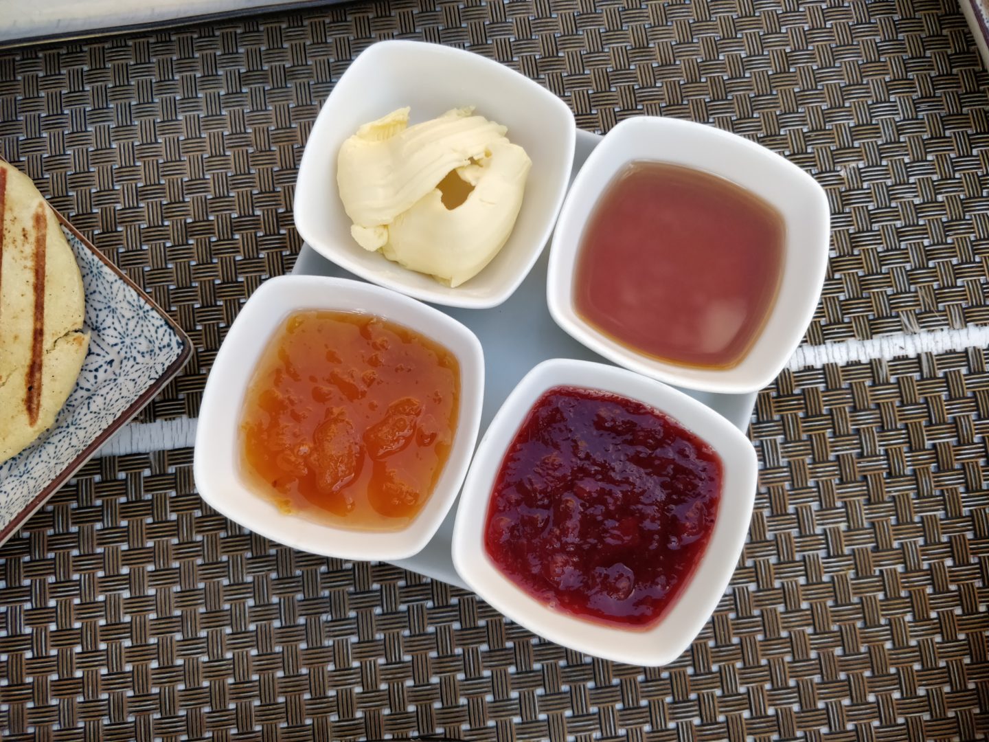 Square-Shaped Moroccan Pancakes (Msemen) accompaniments