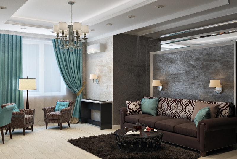 a stylish modern living room