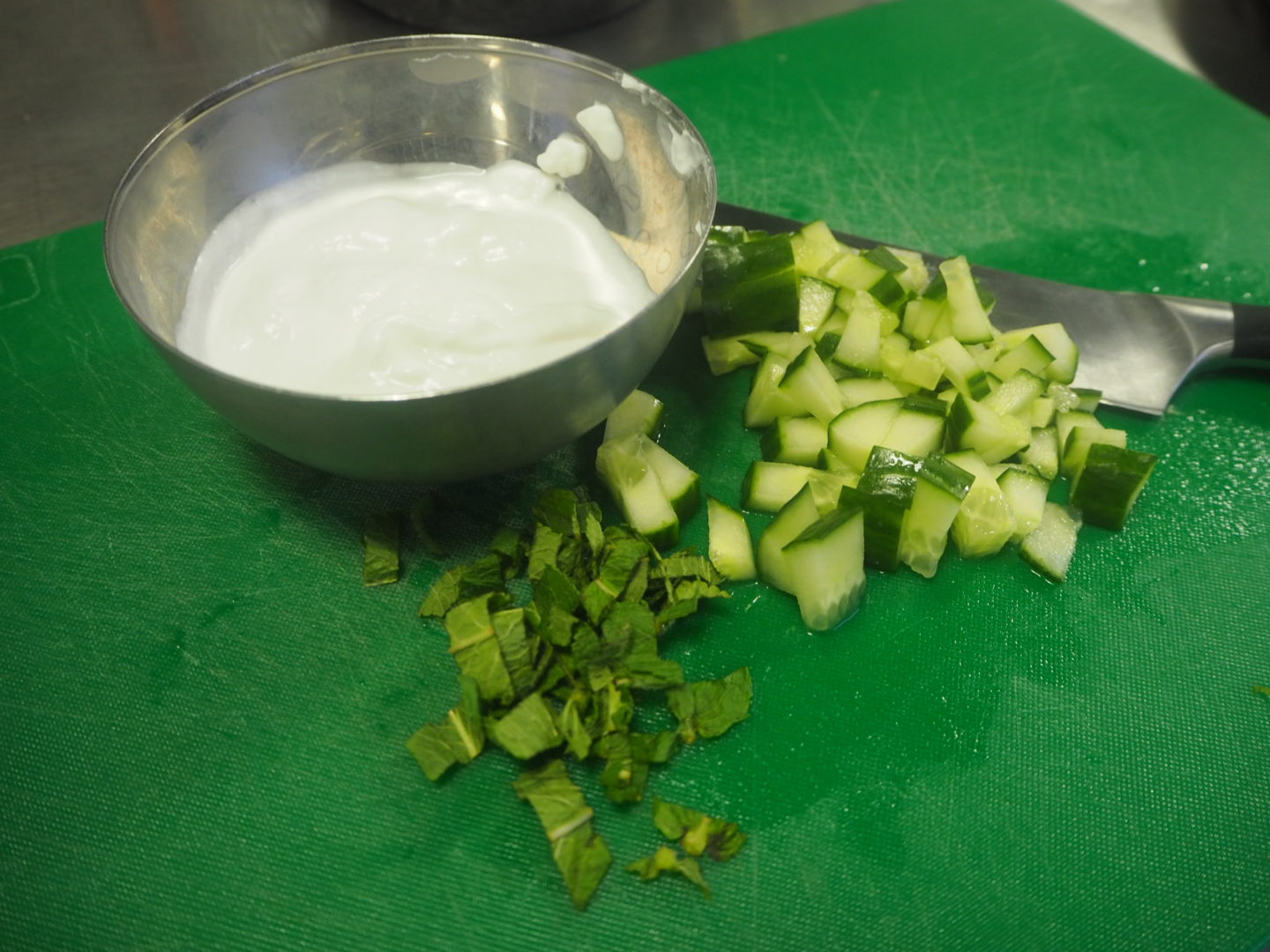 Making our raita