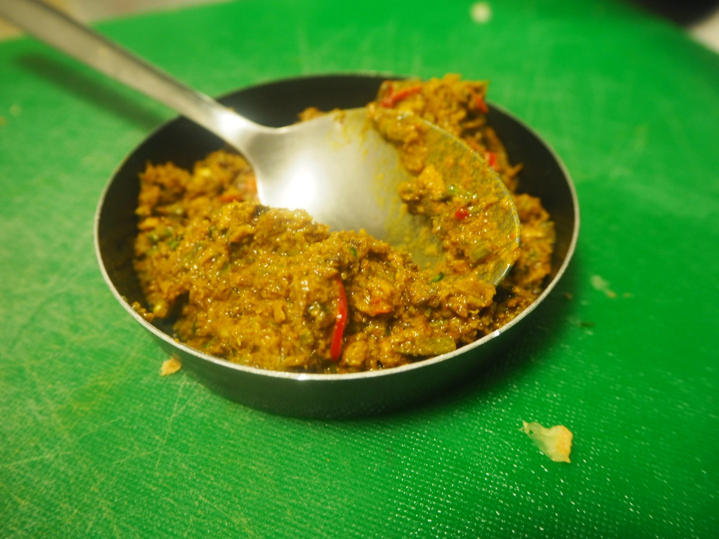 Finished curry paste