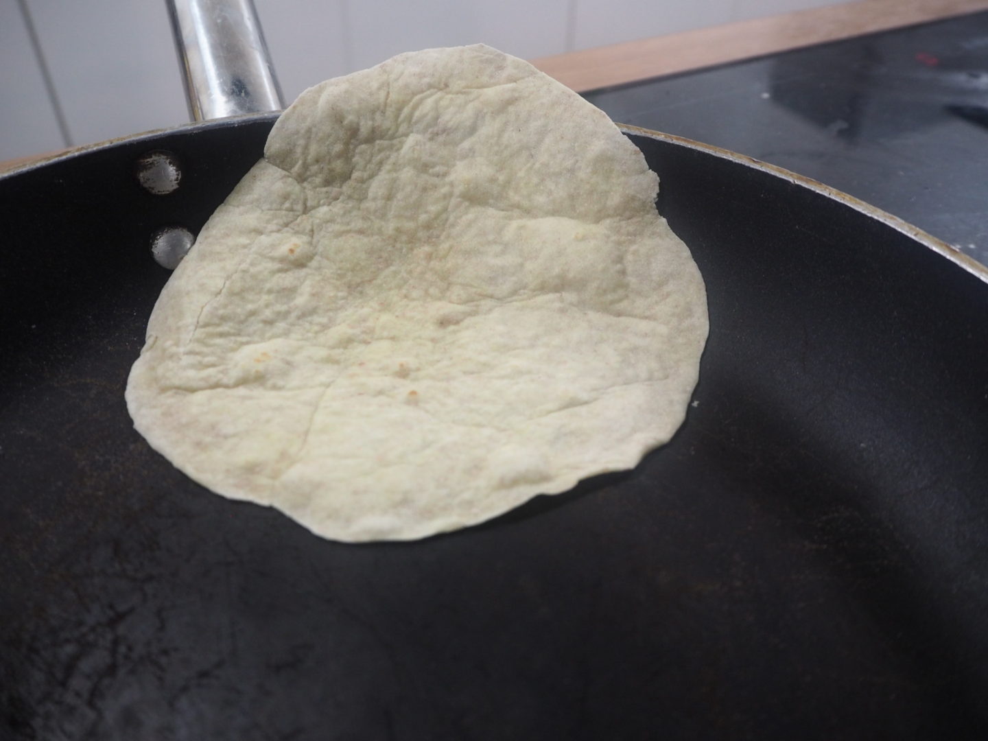 Cooking the flatbreads