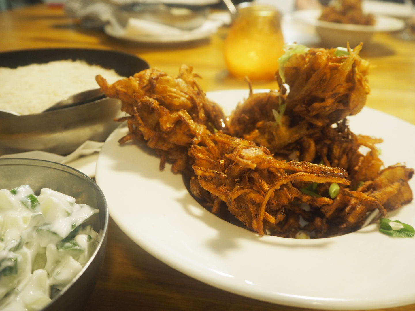 Finished onion bhaji