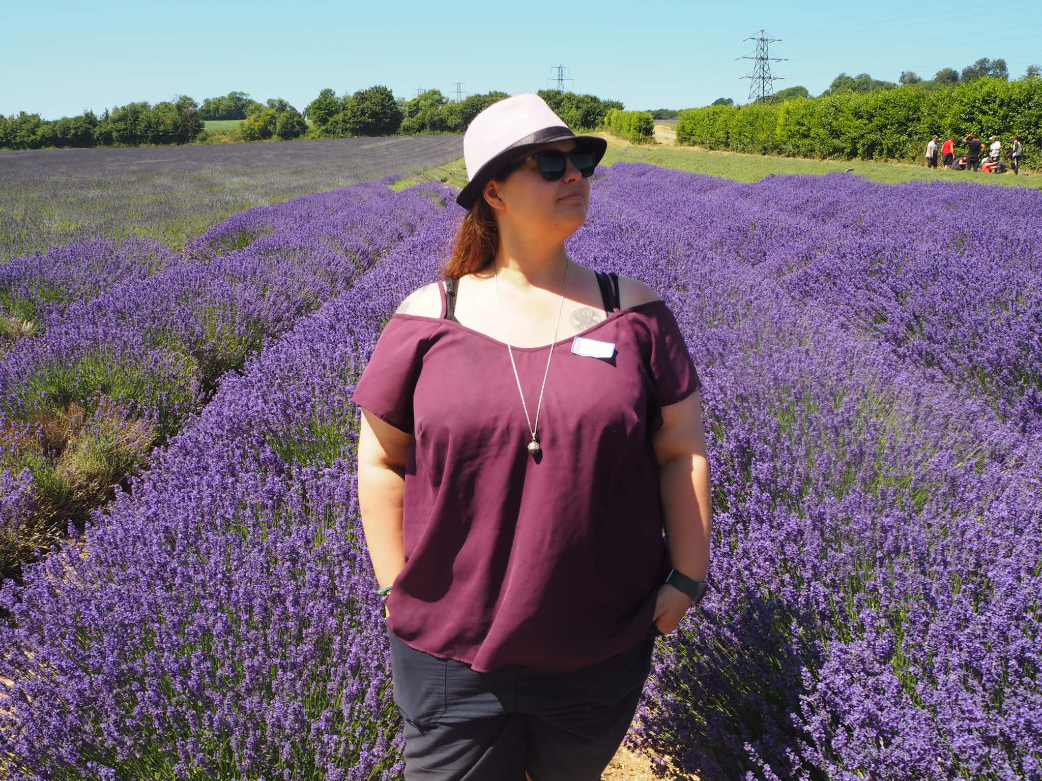 Me at Lavender Tour at Castle Farm Shoreham